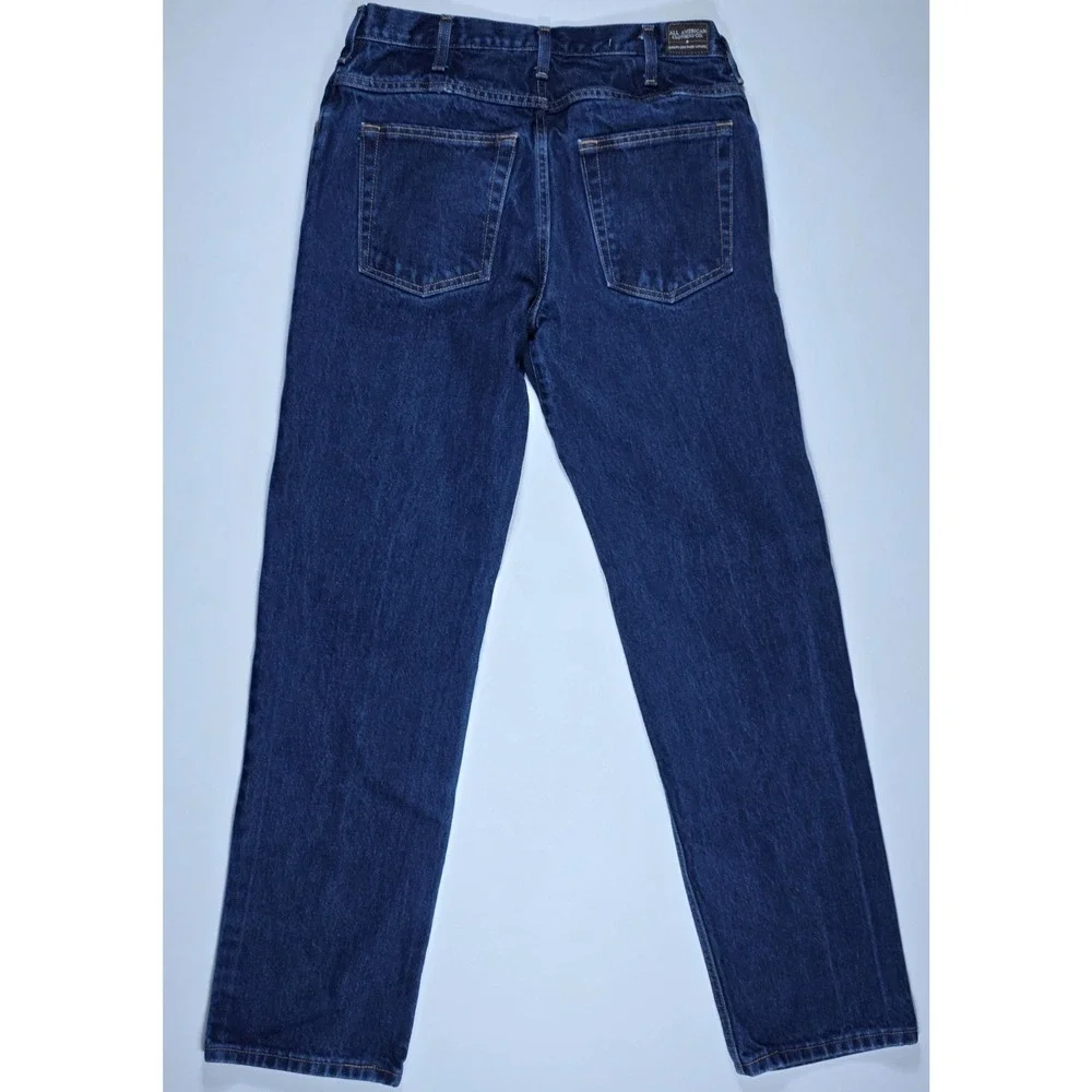 All American Clothing Co‎ Men's Dark Wash Straight Leg Jeans 31x32